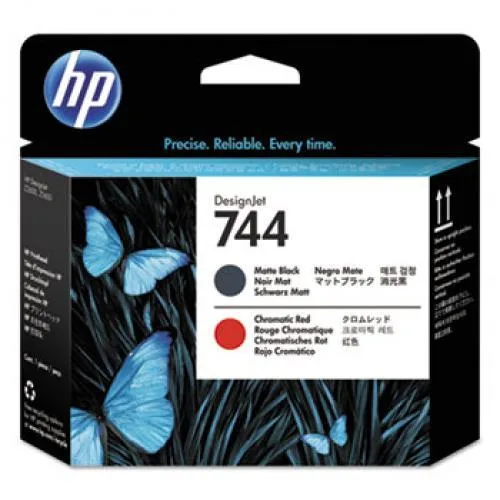 HP HP 744 DesignJet Printhead Matte Black/Chromatic Red F9J88A — product photo