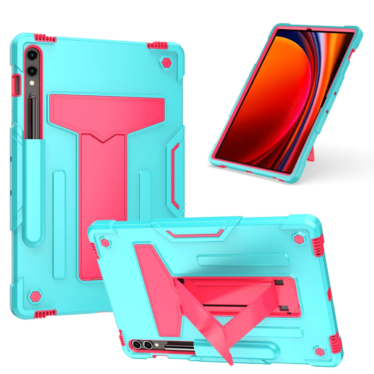anicestore anicestore SM-X400/X406B tablet accessory shockproof case kickstand S Pen holder teal — product photo