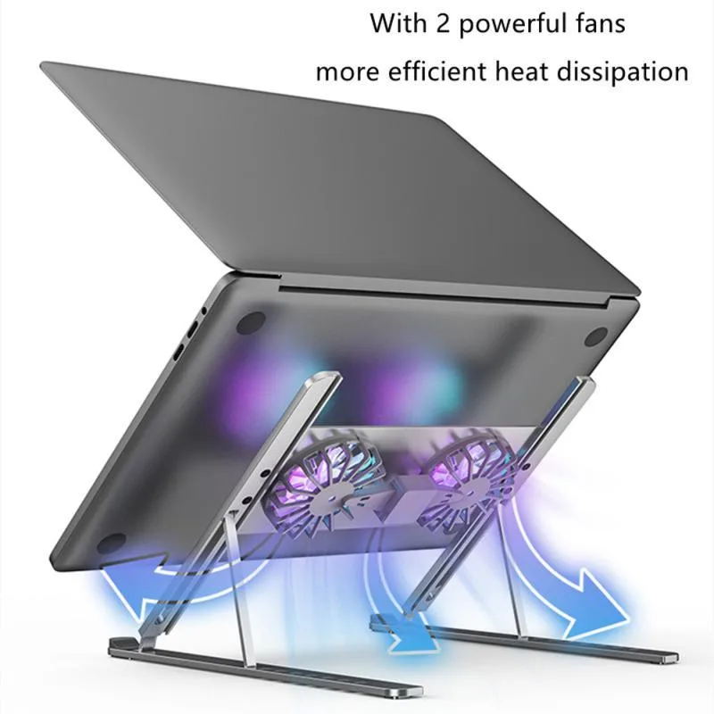 WRIARICH WRIARICH TSB02F Laptop Stand 2 Fan 11-17.3" Black — product photo