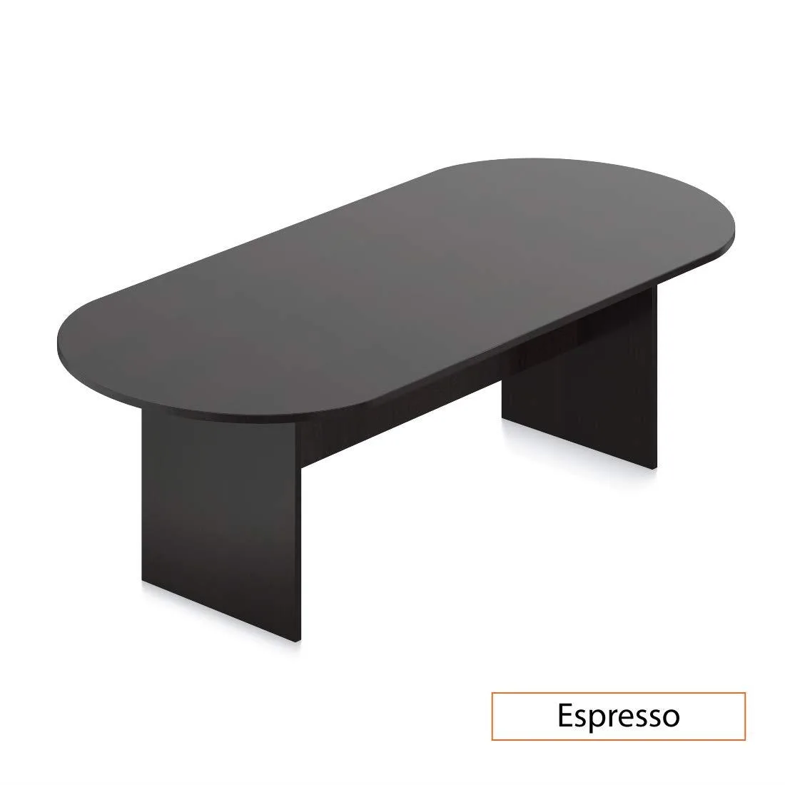GOF GOF 8 FT Racetrack Conference Table Espresso 95"L x 44"W x 29.5"H — product photo