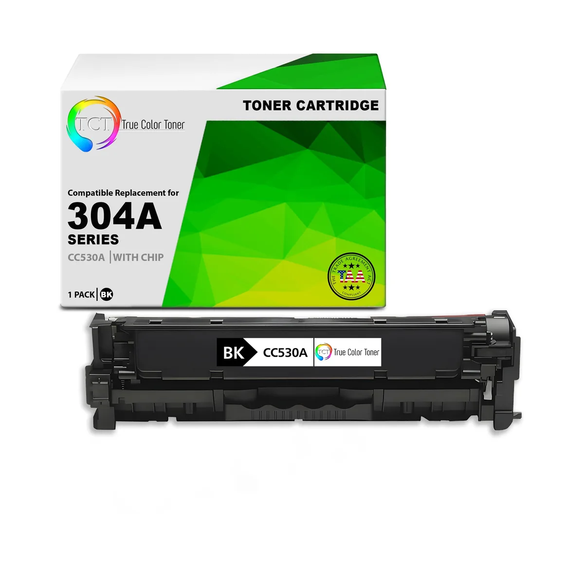 True Color Toner True Color Toner 304A Black Toner Cartridge CC530A 3500 Pages — product photo