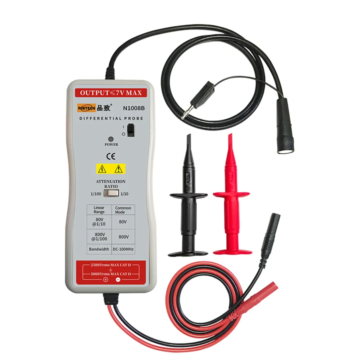 Pintech Pintech N1108B 100MHz 800V 100X/10X differential probe measurement tool — product photo