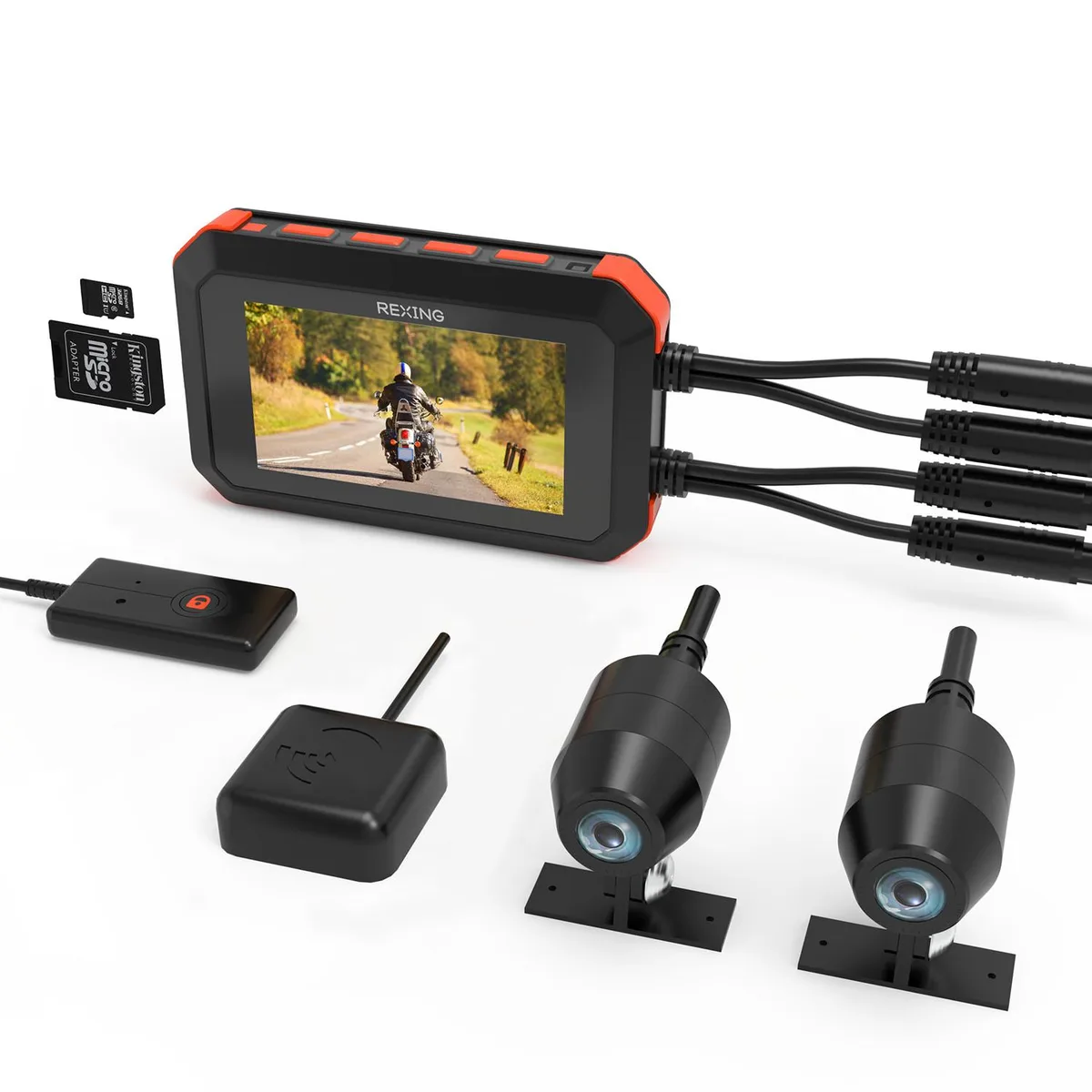 Rexing Rexing MTC1 128GB dual 1080p 170° 3" onboard camera system — product photo