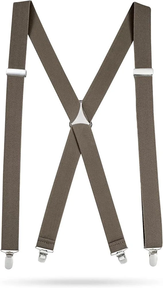 Hold'Em Hold'Em X-Back Suspenders 54 inch Olive — product photo