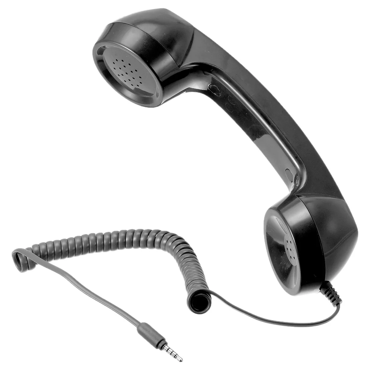 Unique-Bargains Unique-Bargains Retro Telephone Handset 3.5mm Smooth Black — product photo