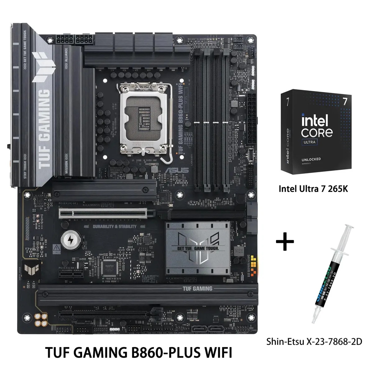 ASUS ASUS TUF GAMING B860-PLUS WIFI Intel Ultra 7 265K Combo Intel motherboard — product photo
