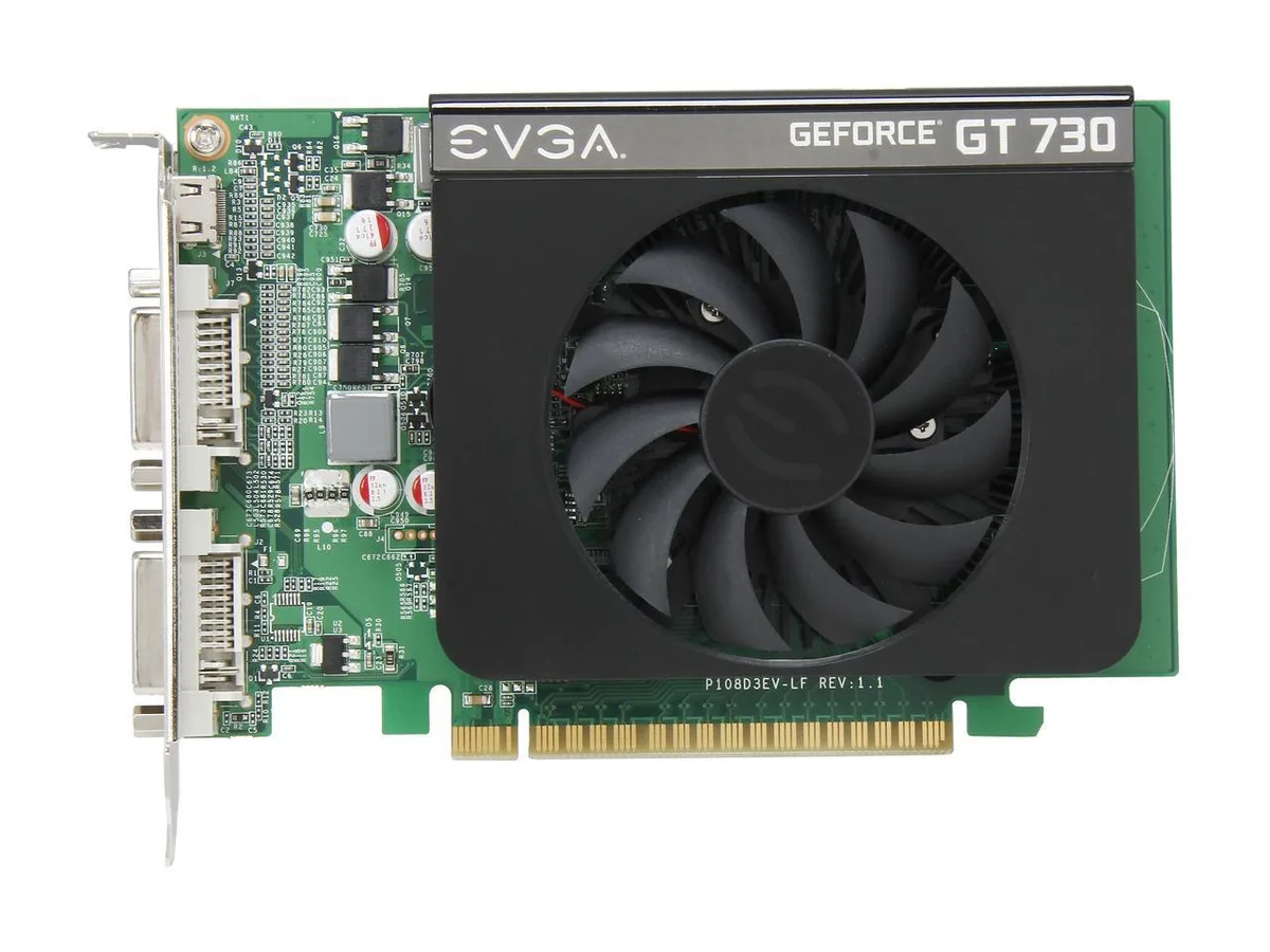 EVGA EVGA GeForce GT 730 01G-P3-2731-KR 1GB DDR3 graphics card — product photo