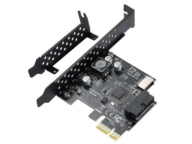 LORDWORLD LORDWORLD PCI-E 1X to USB 3.2 GEN1 5Gbps 20pin Header + USB 3.0 19Pin Socket Expansion Card — product photo