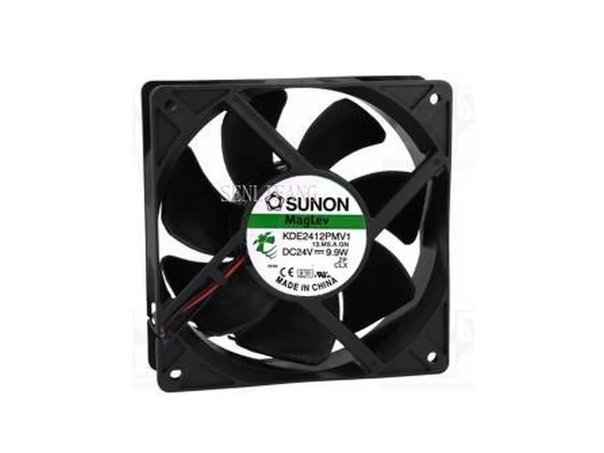 Fans Fans Sunon KDE2412PMV1 24 V 9.9 W 120 mm 38 mm 2-wire case fan — product photo