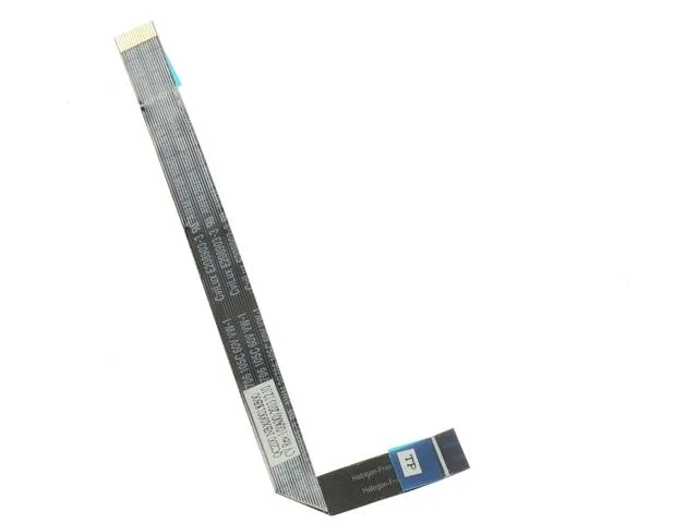 Flat beige ribbon cable with connectors on both ends