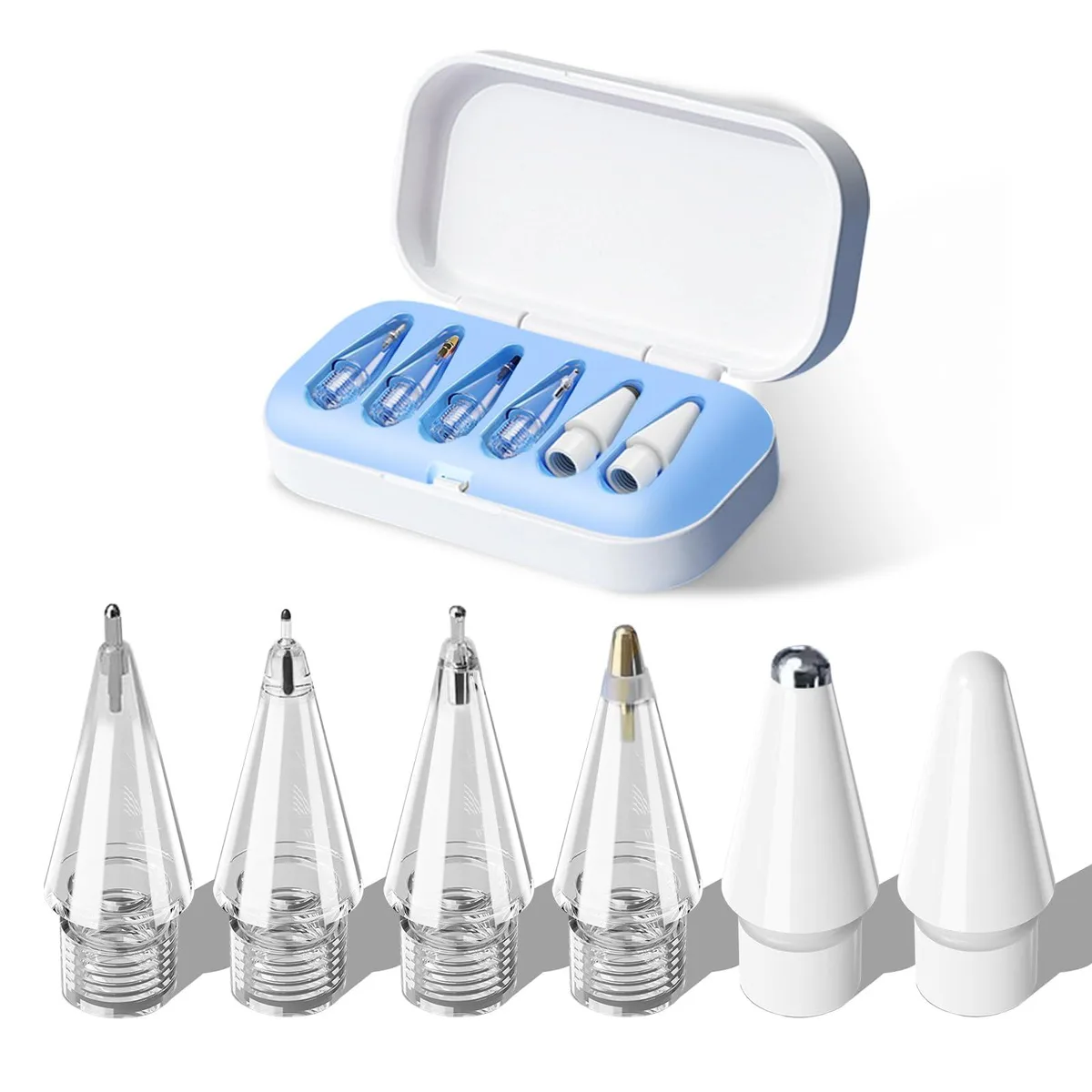 UMUST MST037 Replacement Pencil Tips Blue 6 Pack with Case — product photo