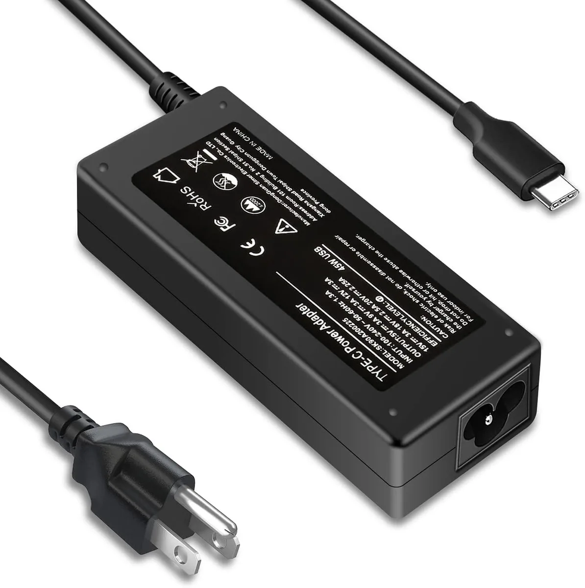 Kenuco Kenuco 45W USB-C AC adapter for HP Chromebook X360 14-CA000 11-ae000 — product photo