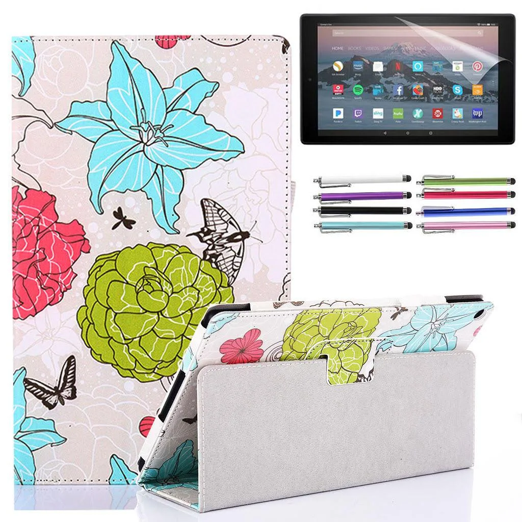 anicestore anicestore Protection Case Flower Garden for Amazon Fire 7 12th Gen 2022 — product photo