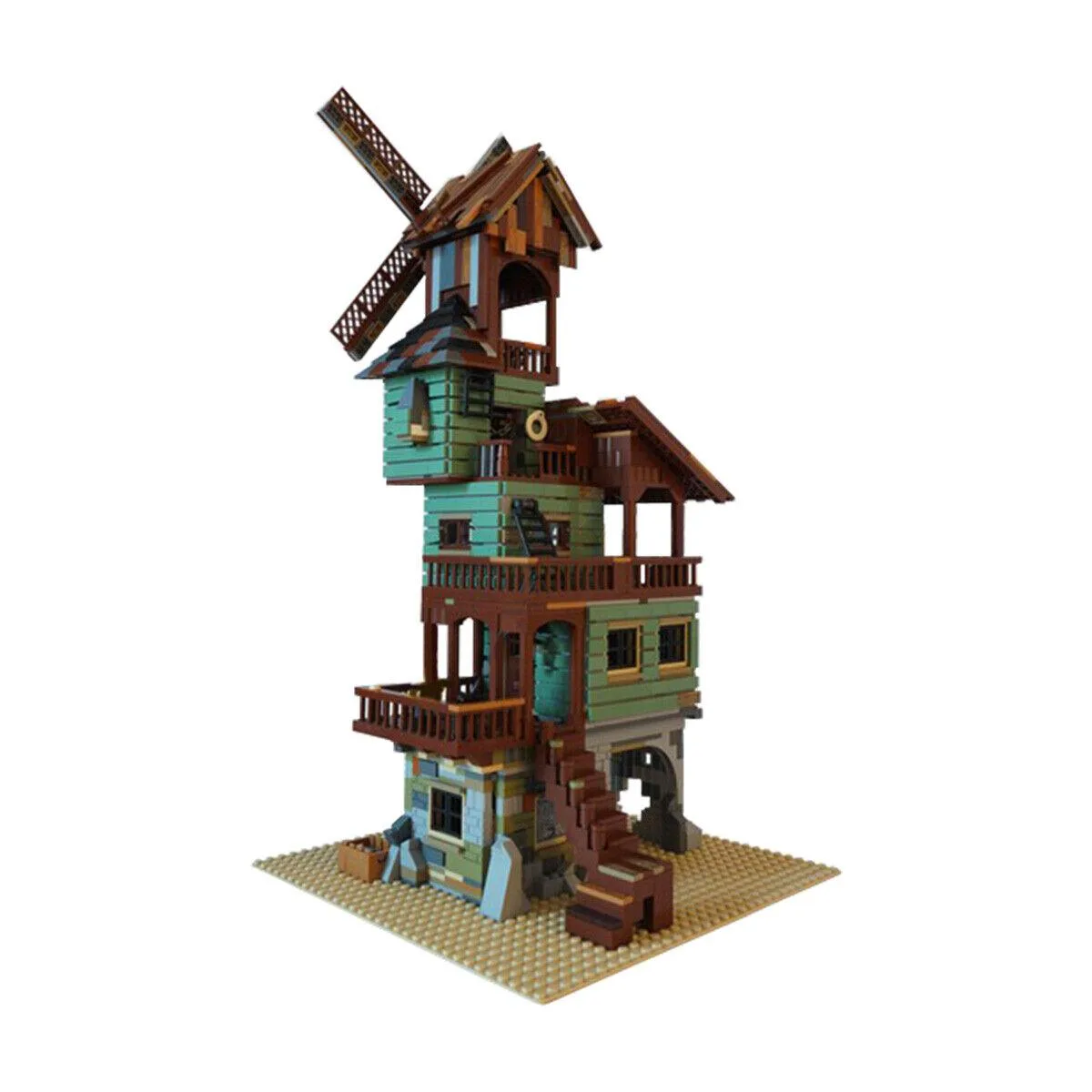 ZITIANYOUBUILD ZITIANYOUBUILD YOUFOY Old Mill Building Set 1762 Bricks — product photo