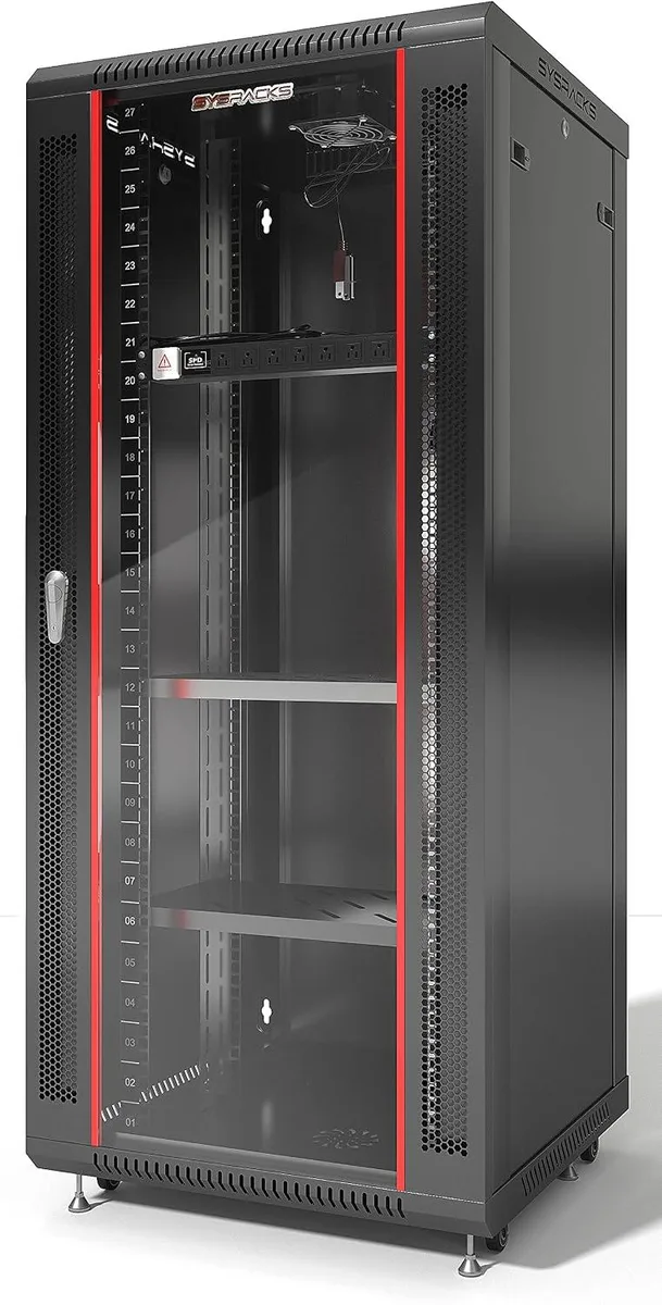 TAURKENAM TAURKENAM 27U Wall-Mount Server Rack 24-Inch Deep — product photo