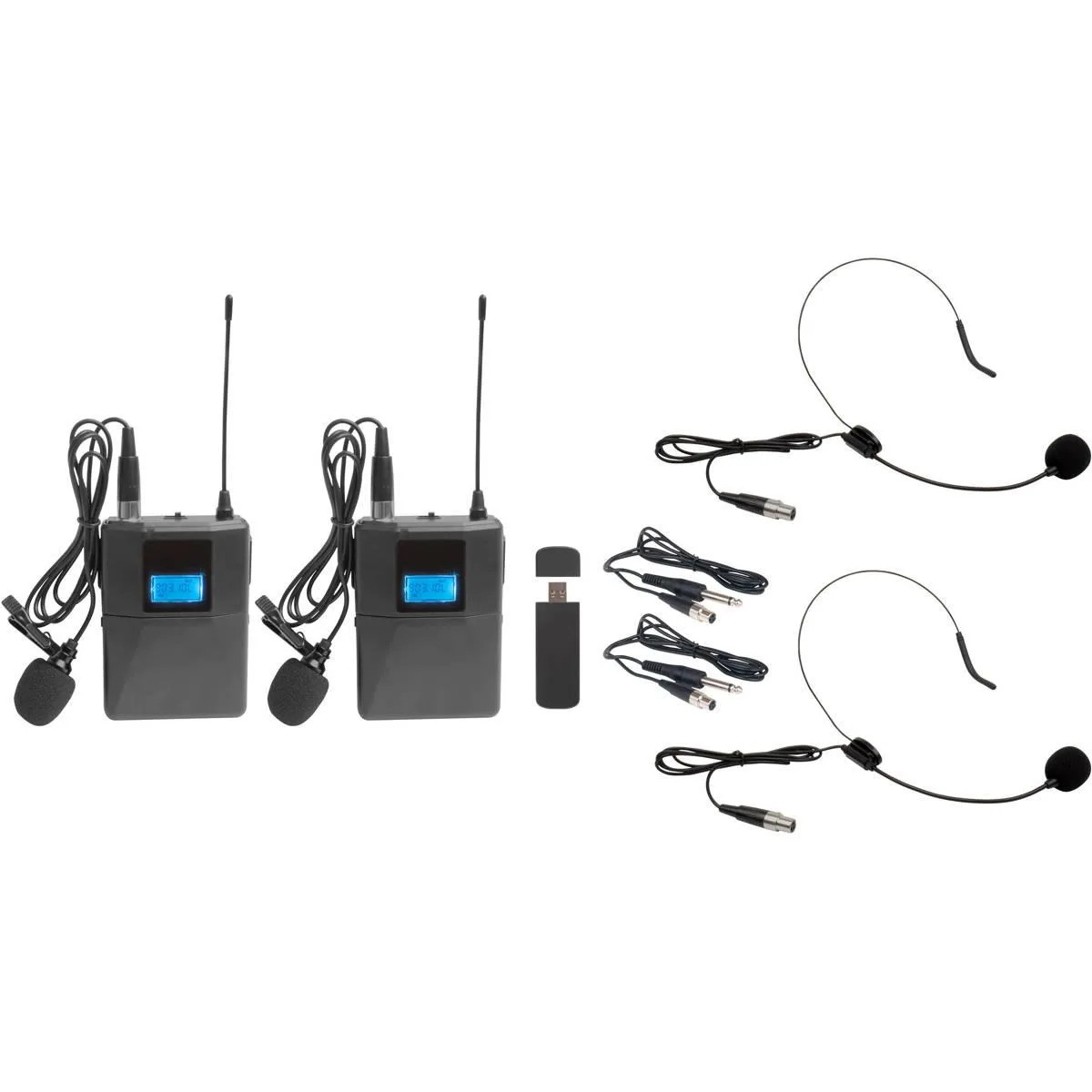 VocoPro VocoPro USB-CAST Dual Wireless USB Body Pack Microphone System 900 MHz — product photo