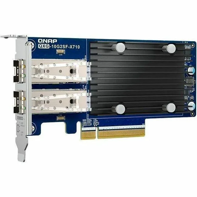 Qnap Qnap QXG10G2SFX710 dual-port 10 GbE network card — product photo