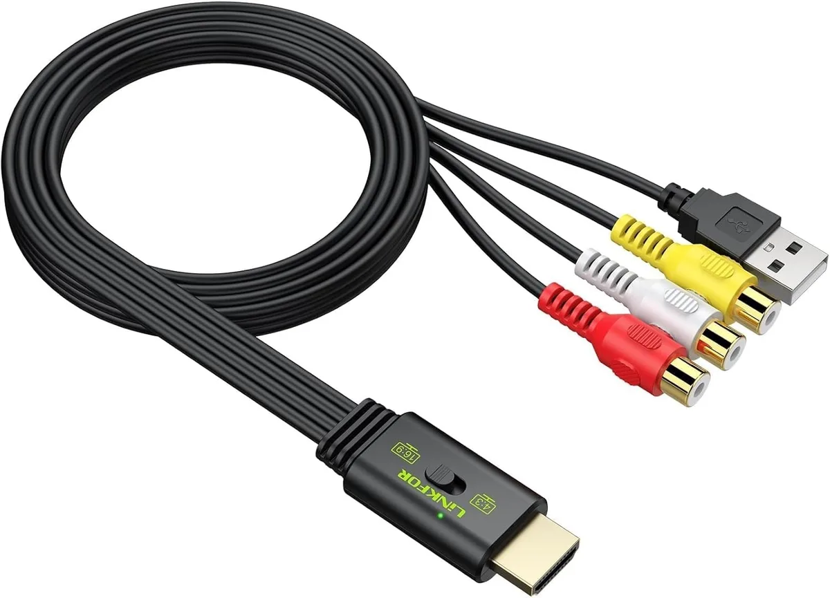 Boxwave Boxwave RCA to HDMI Converter 1080P 16:9/4:3 Composite CVBS Audio Adapter — product photo