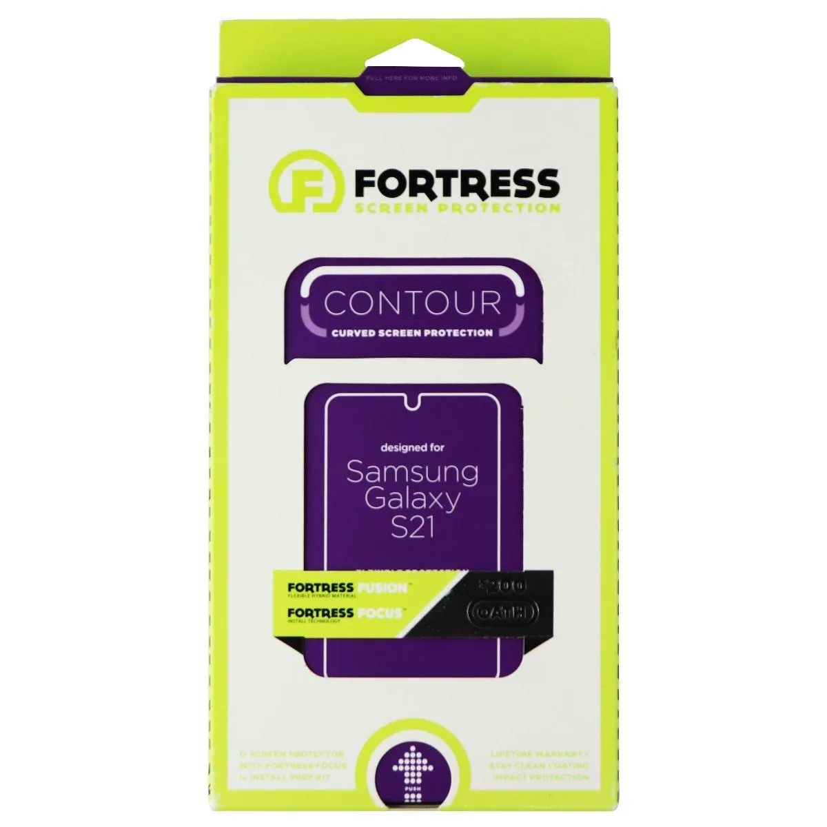 Fortress Press Fortress Press CONTOUR Curved Screen Protector for Samsung Galaxy S21 Clear — product photo