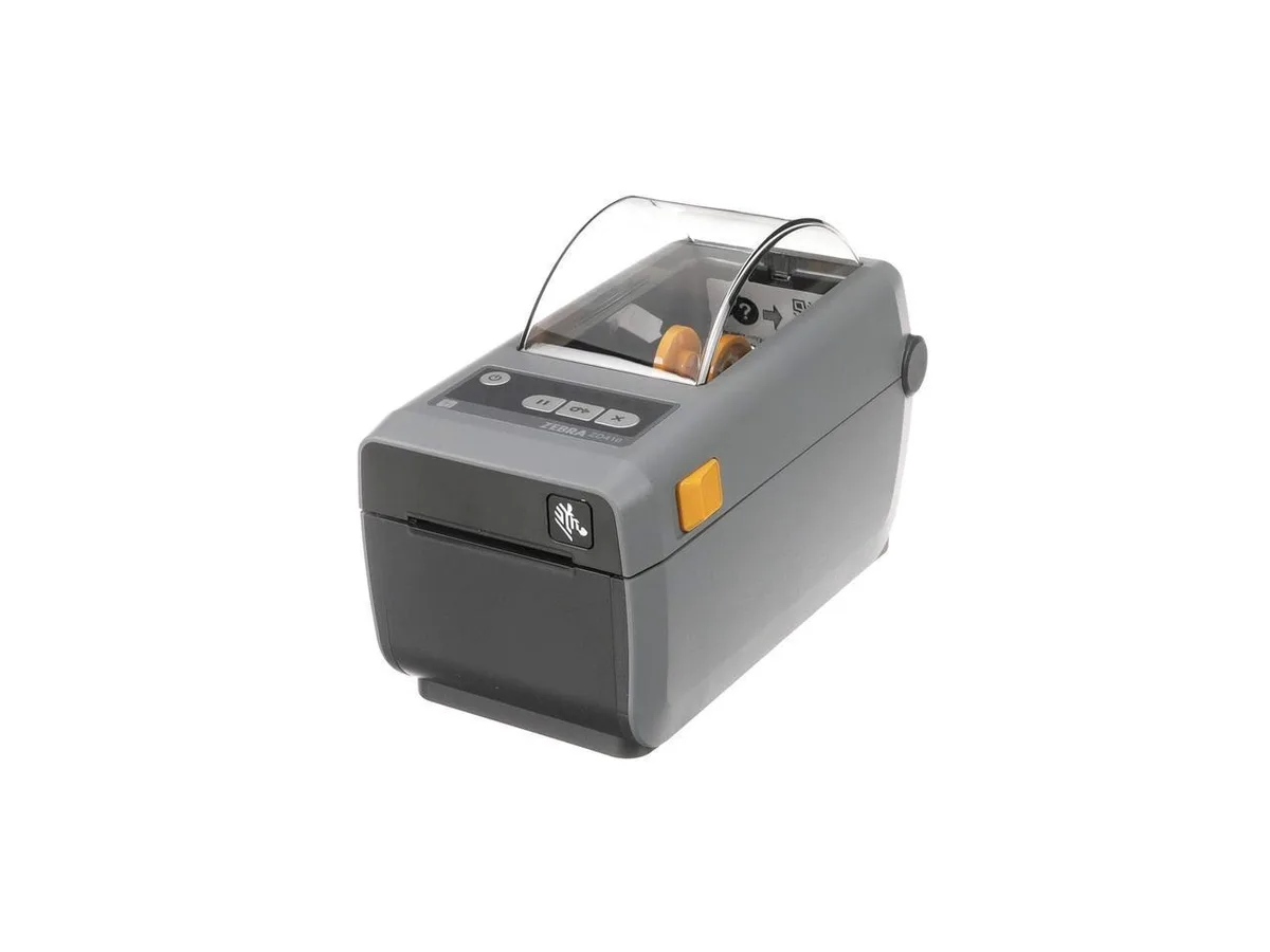 Compact white desktop label printer ZD410 300 DPI USB