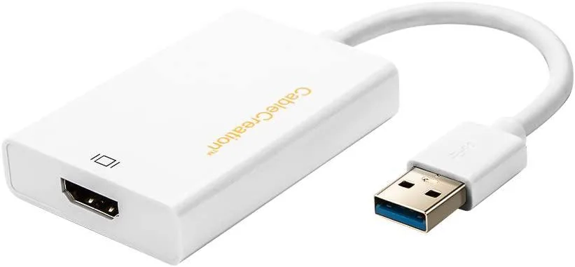 CableCreation CableCreation USB 3.0 to HDMI Adapter White — product photo