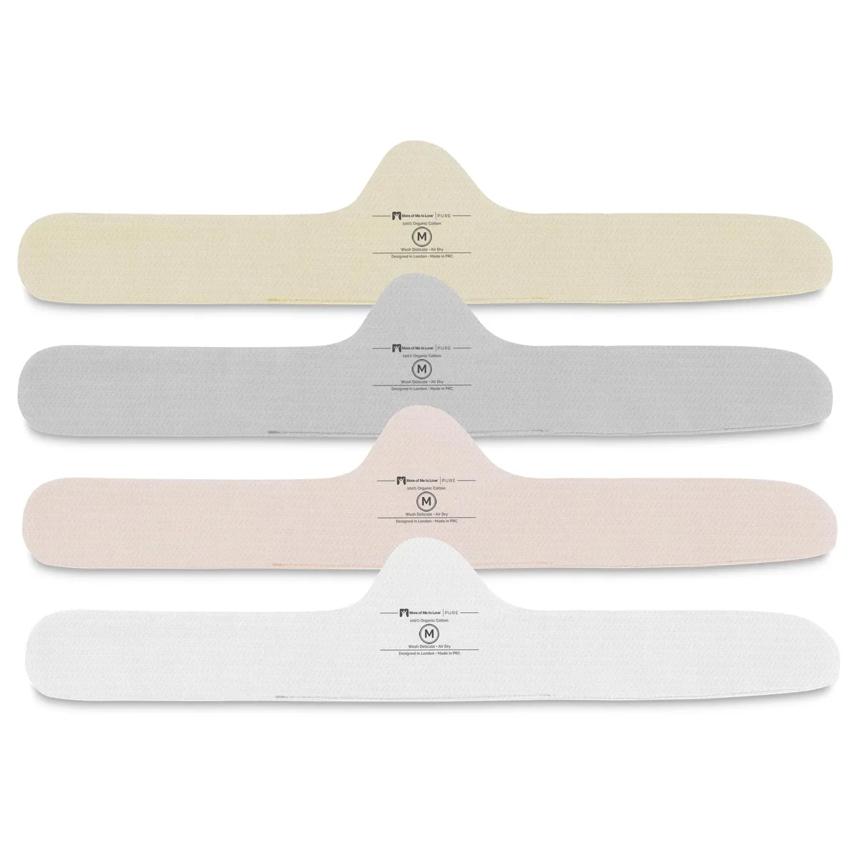 More of Me to Love More of Me to Love Organic Cotton Bra Liner 4-Pack Medium Multi-Color women's intimate apparel — product photo