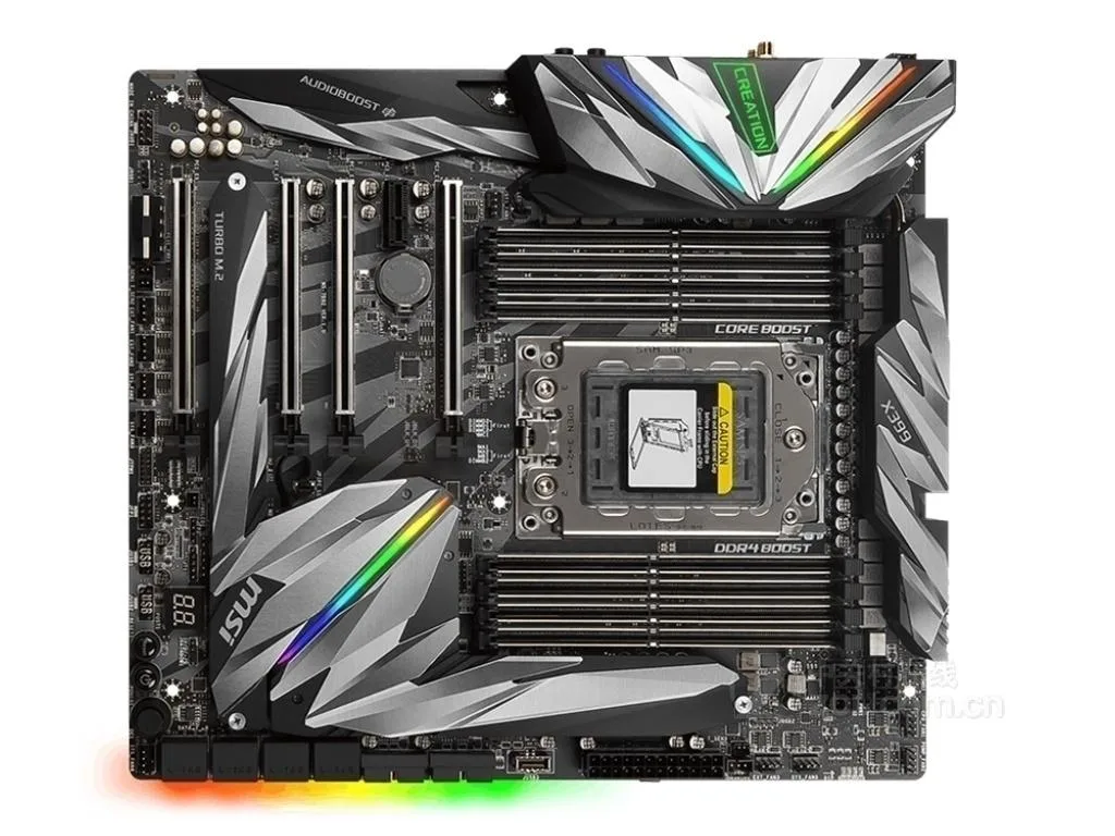 MSI MSI MEG X399 CREATION AMD motherboard Socket TR4 DDR4 128GB E-ATX — product photo