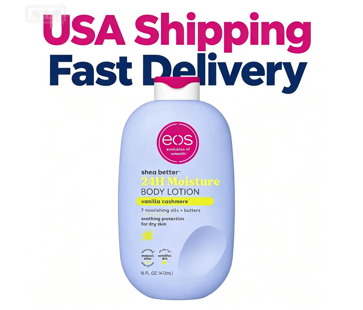 Eos Eos Shea Better 24H Moisture Body Lotion Vanilla Cashmere 16 fl oz — product photo