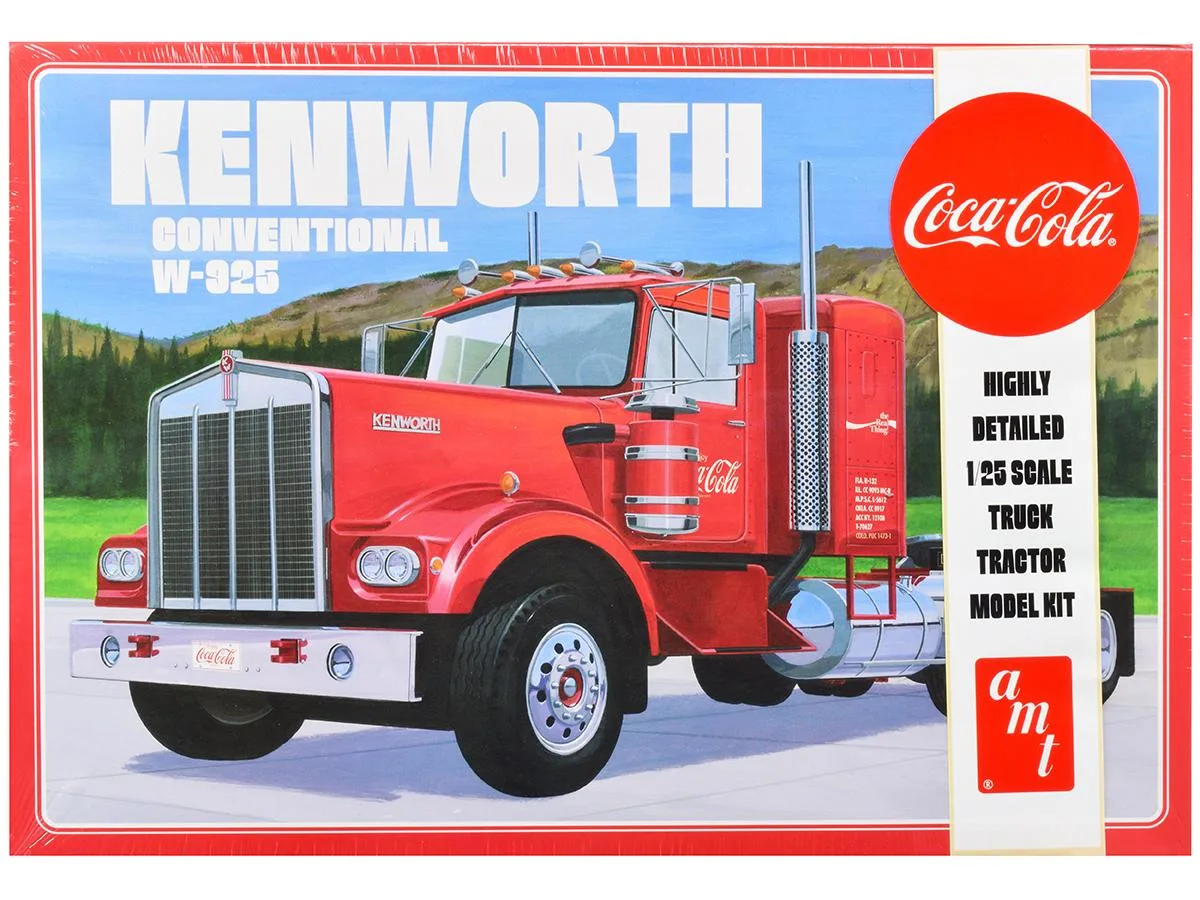 AMT AMT Kenworth W-925 Coca-Cola 1/25 Scale Model Kit 300 Parts — product photo