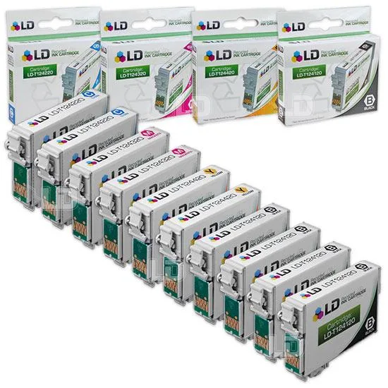 LD Products LD Products T124 10-Pack Ink Cartridges 4BK 2C 2M 2Y — product photo
