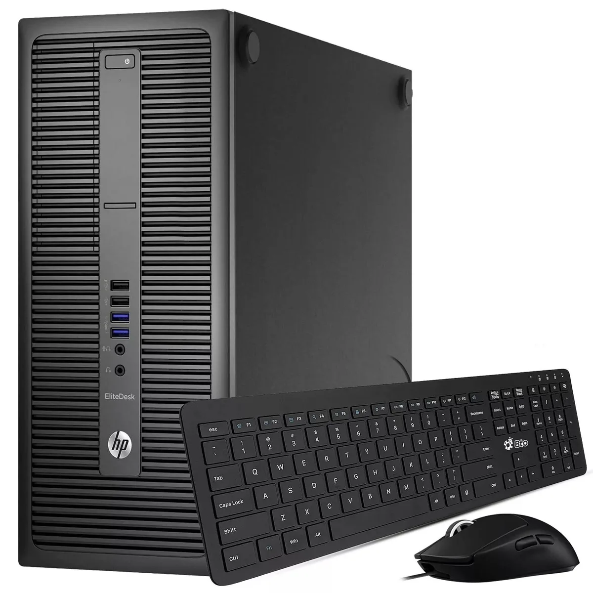 HP HP EliteDesk 800 G1 Tower Desktop PC, Intel Core i5-4570, 16GB DDR3, 256GB SSD + 1TB HDD, Windows 10 Pro — product photo
