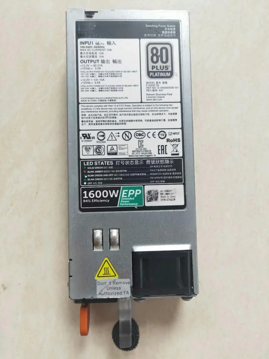 OIAGLH OIAGLH 1600W server power supply 95HR5 T4GCW D5W1N — product photo