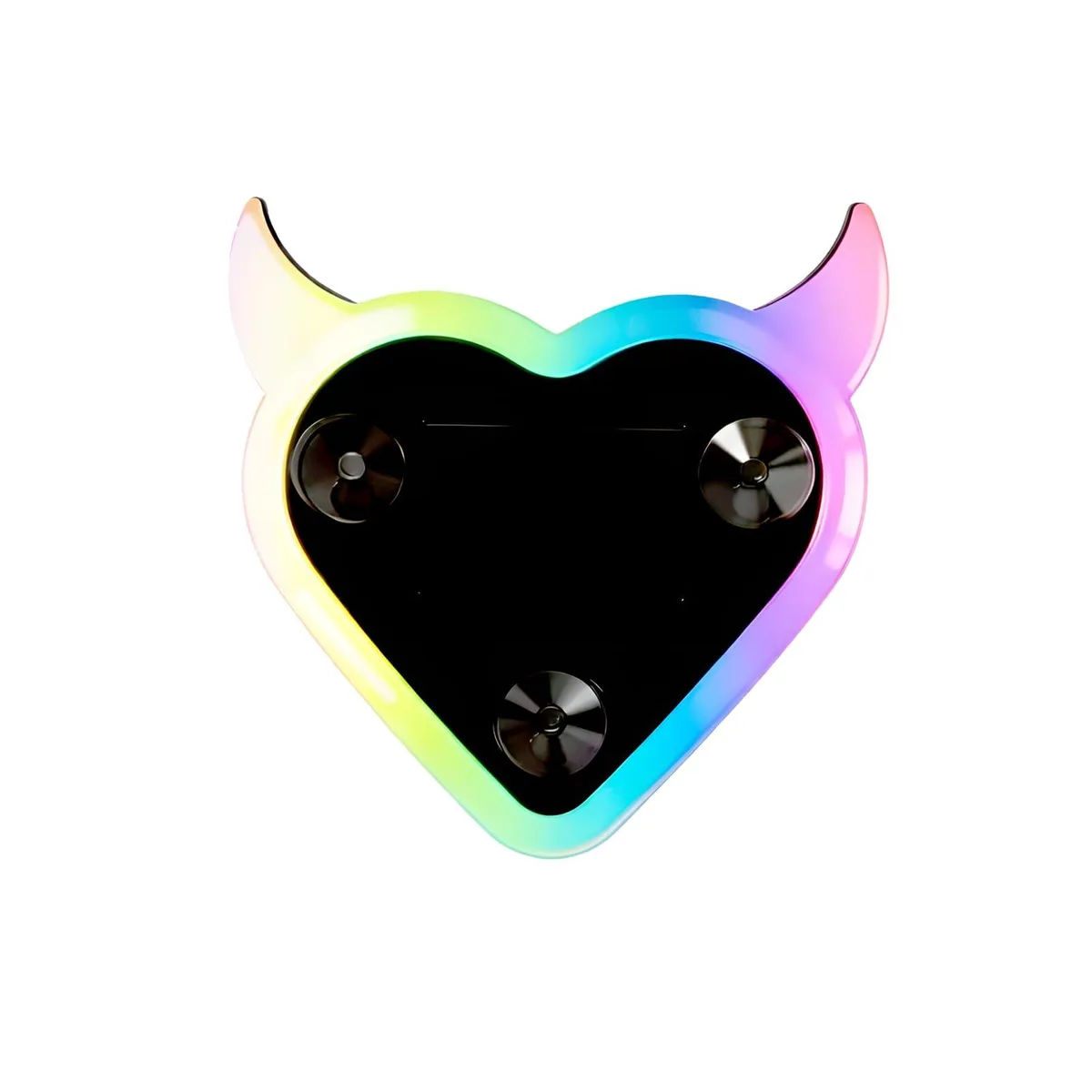  Solar Powered Car LED Ambient Light Heart Shaped Neon Light 6 Colors — product photo