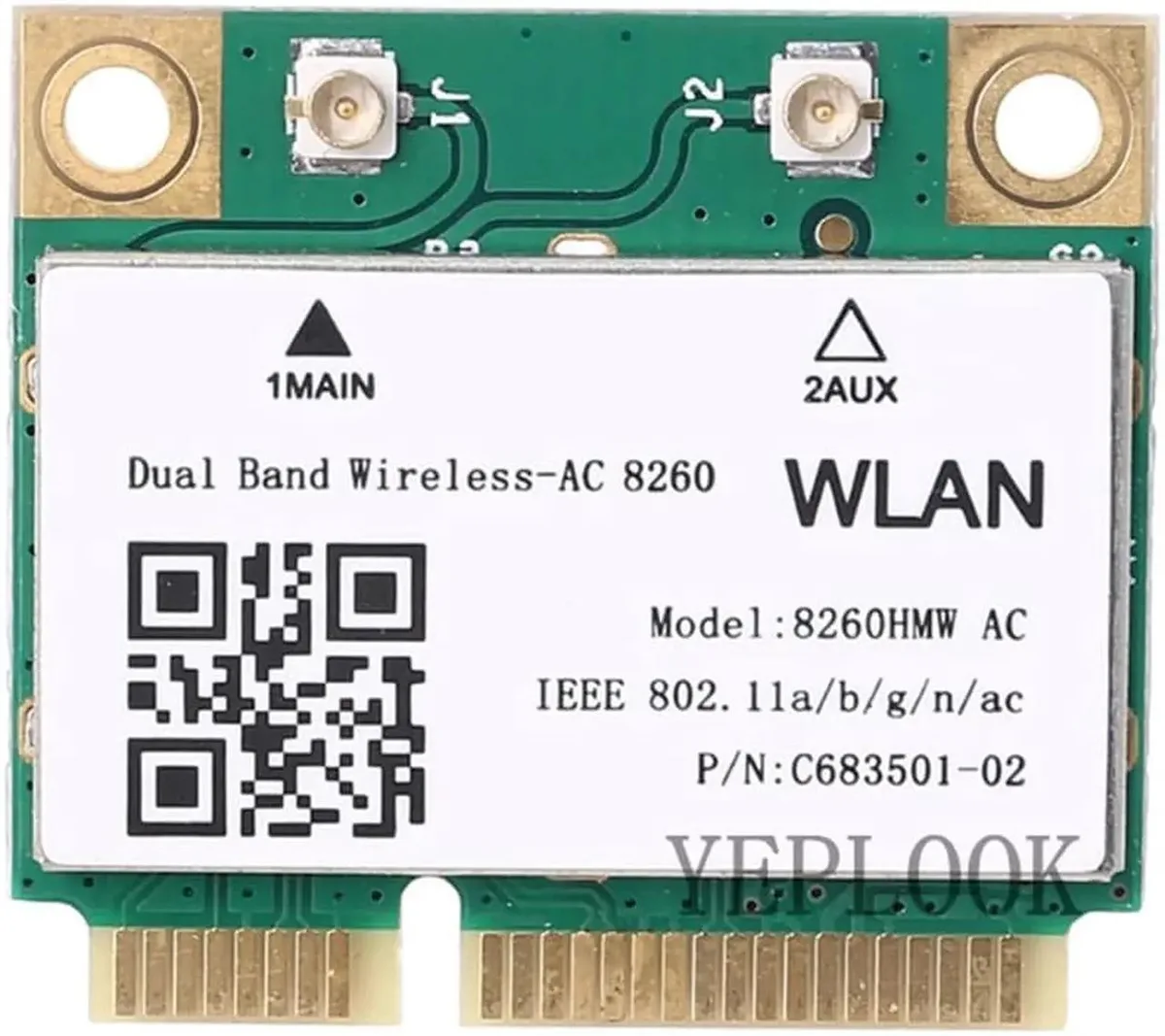 Vszerda Vszerda Wireless-AC 8260 300+867 Mbps Dual Band Bluetooth 4.2 Mini PCI-E network card — product photo