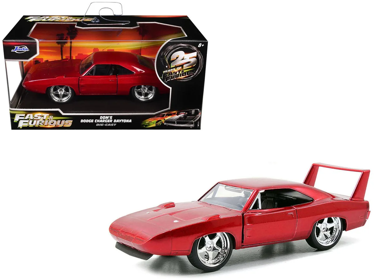 Jada Jada Dom's Dodge Charger Daytona Red Metallic Fast &amp; Furious 6 1/32 Diecast hobby collectible — product photo