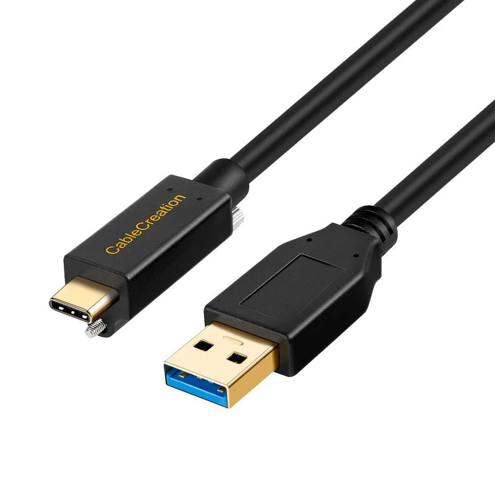 CableCreation CableCreation USB 3.1 Type C Screw Locking to USB 3.0 Cable 3.3Ft 10Gbps 3A — product photo