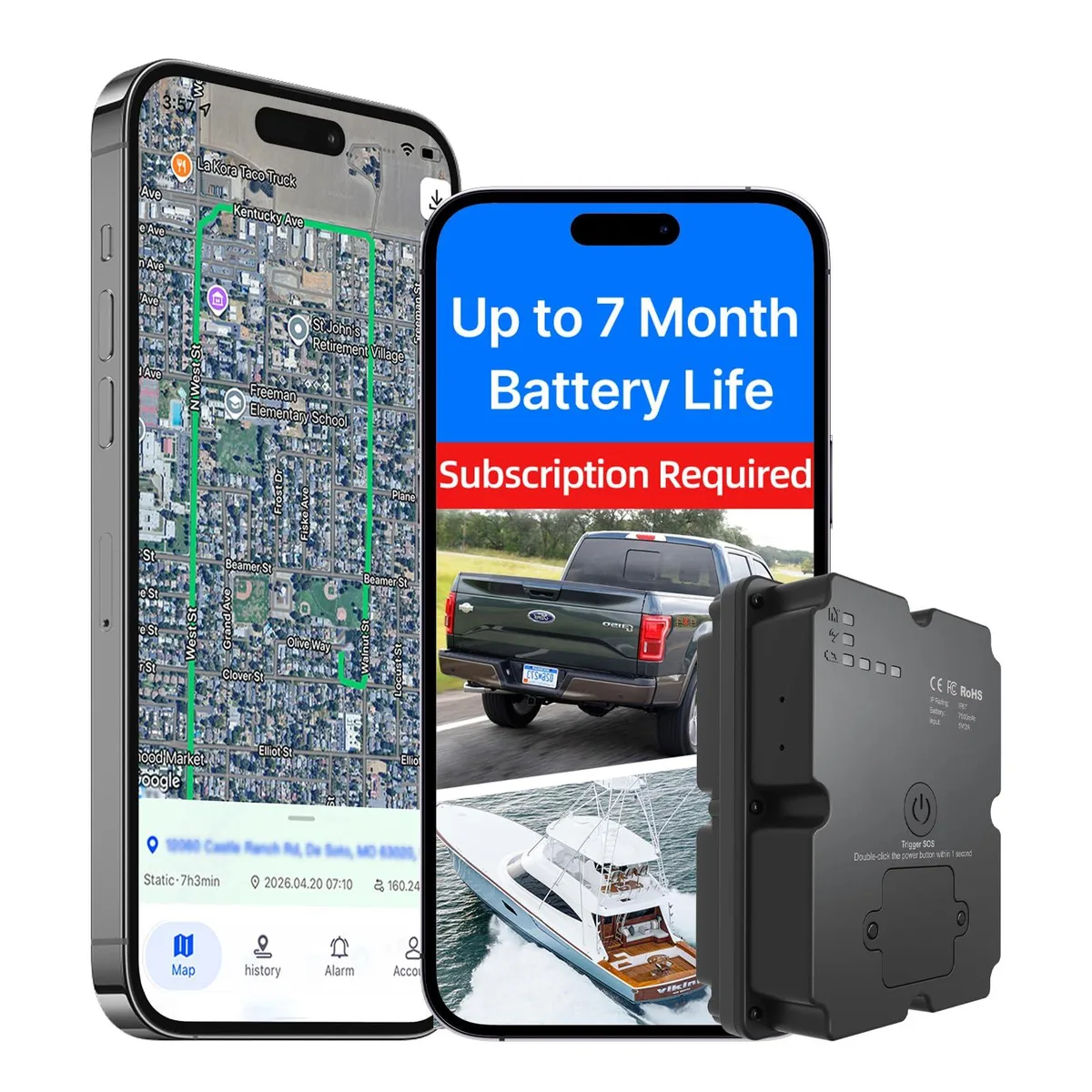  Loverich Magnetic GPS Tracker 7500mAh 7 Months IP67 4G LTE — product photo