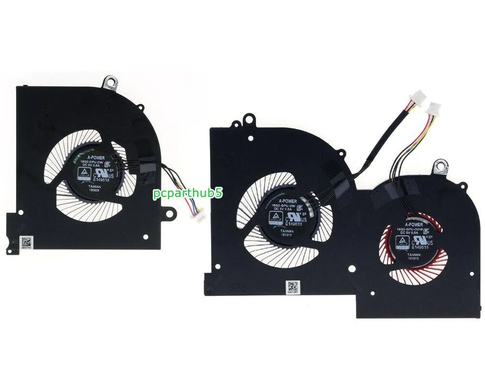 NShi NShi GS65VR CPU GPU Cooling Fan 4-Pin 5V laptop cooling pad — product photo