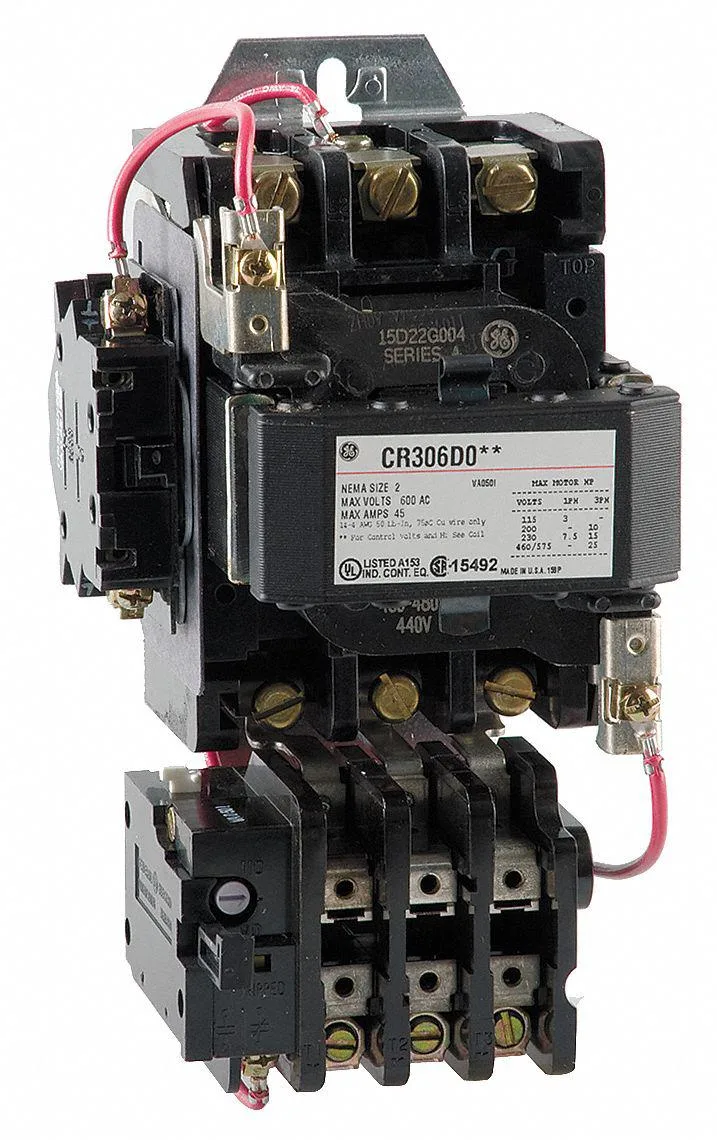 GE GE CR306D004 Magnetic Motor Starter 480V AC 3P video accessory — product photo