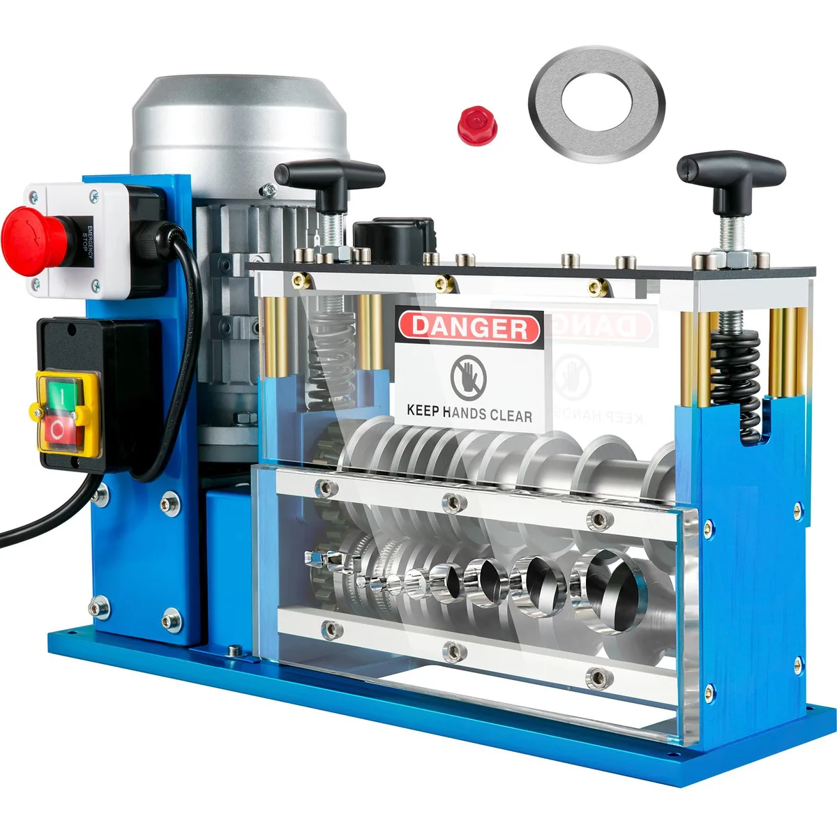 VEVOR VEVOR SMS-038 Wire Stripping Machine 370W 0.06-1.5 in 98 ft/min 10 Blades 11 Channels — product photo