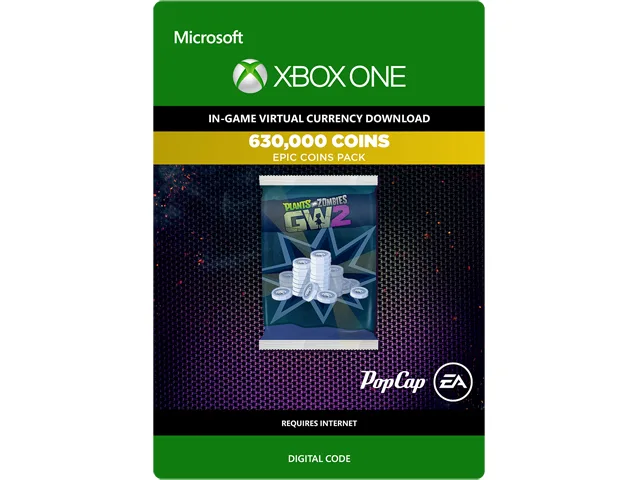 Electronic Arts Electronic Arts 7F6-00038 Plants vs. Zombies Garden Warfare 2 630,000 Coins Xbox One downloadable game — product photo