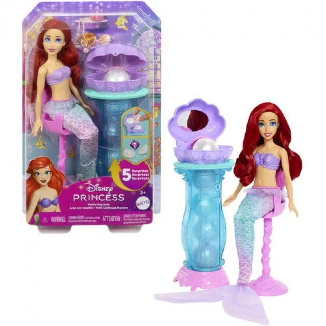 Disney Princess Disney Princess Vanity Pop Ariel Doll JBF86 — product photo