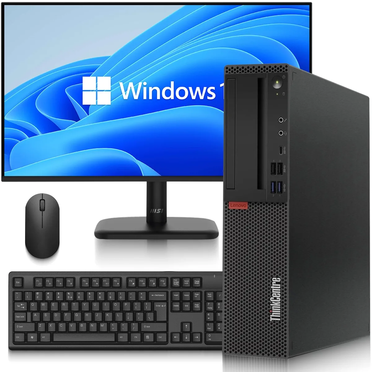 Lenovo Lenovo ThinkCentre M920s SFF i5-8500 16GB DDR4 256GB 24" Monitor Win11 Pro — product photo