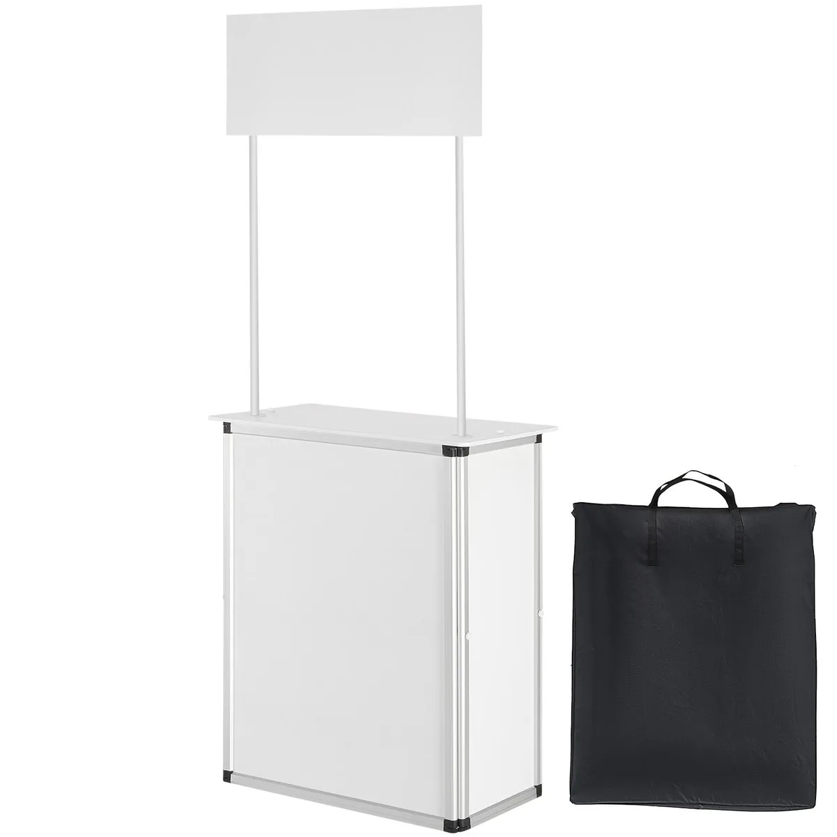 VEVOR VEVOR Portable Tradeshow Podium Table 30.91" x 14.96" x 71.46" White — product photo
