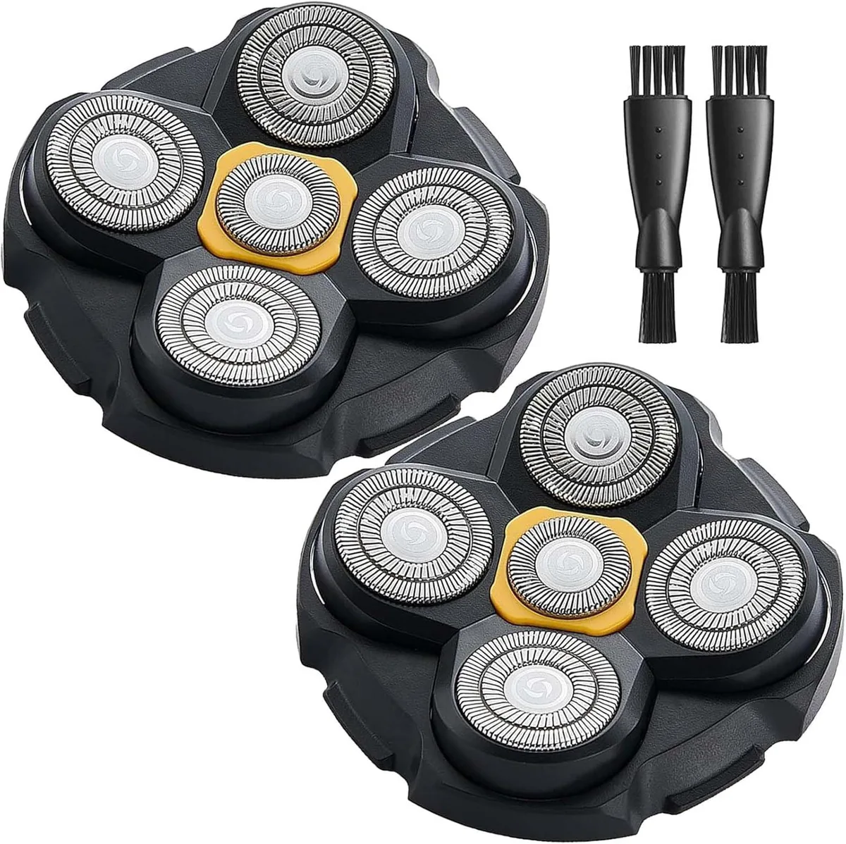 TAURKENAM TAURKENAM 2PCS Replacement Heads for Microtouch Titanium MTTTBHS Shaver with 2 Brushes — product photo