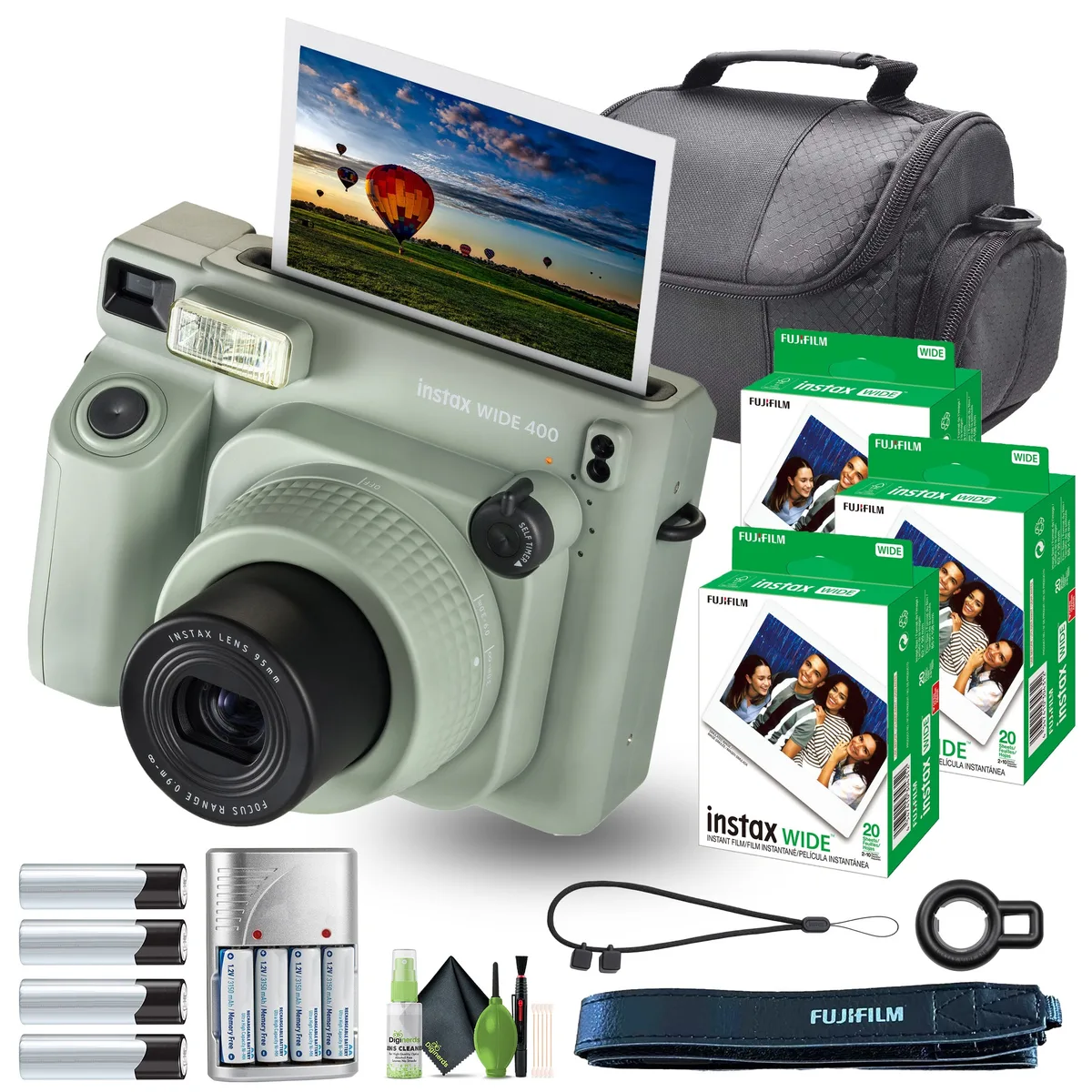 FUJIFILM FUJIFILM Instax Wide 400 Instant Film Camera Green 60 Sheets — product photo