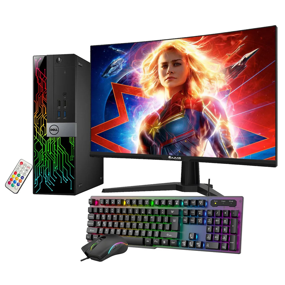 DELL DELL OptiPlex SFF i5-6500 GT 1030 16GB DDR3 512GB 27" Monitor — product photo