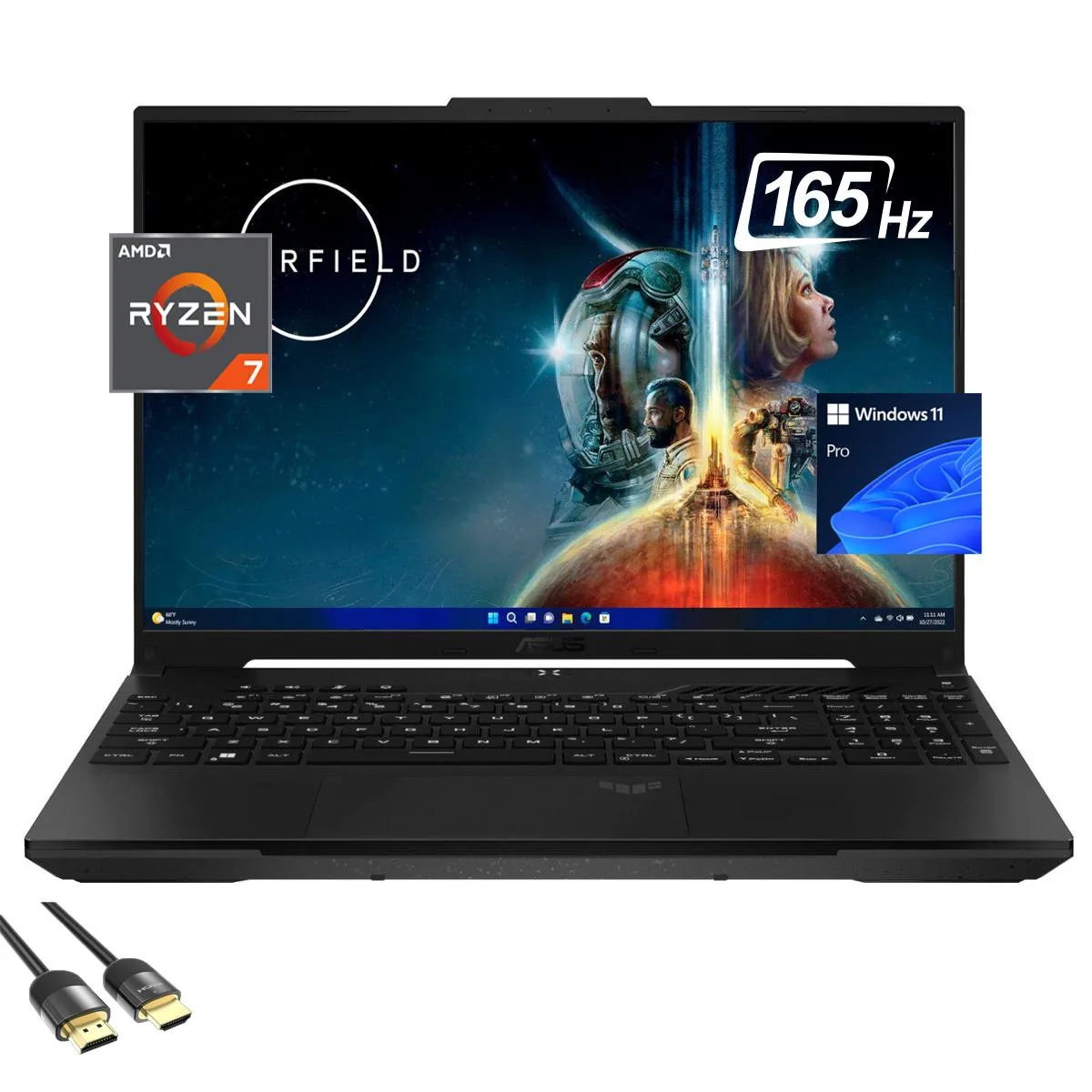 ASUS ASUS TUF A16 gaming laptop WUXGA 8-Cores Ryzen 7 7735HS RX 7700S DDR5 4.0 16GB 2TB 165Hz — product photo