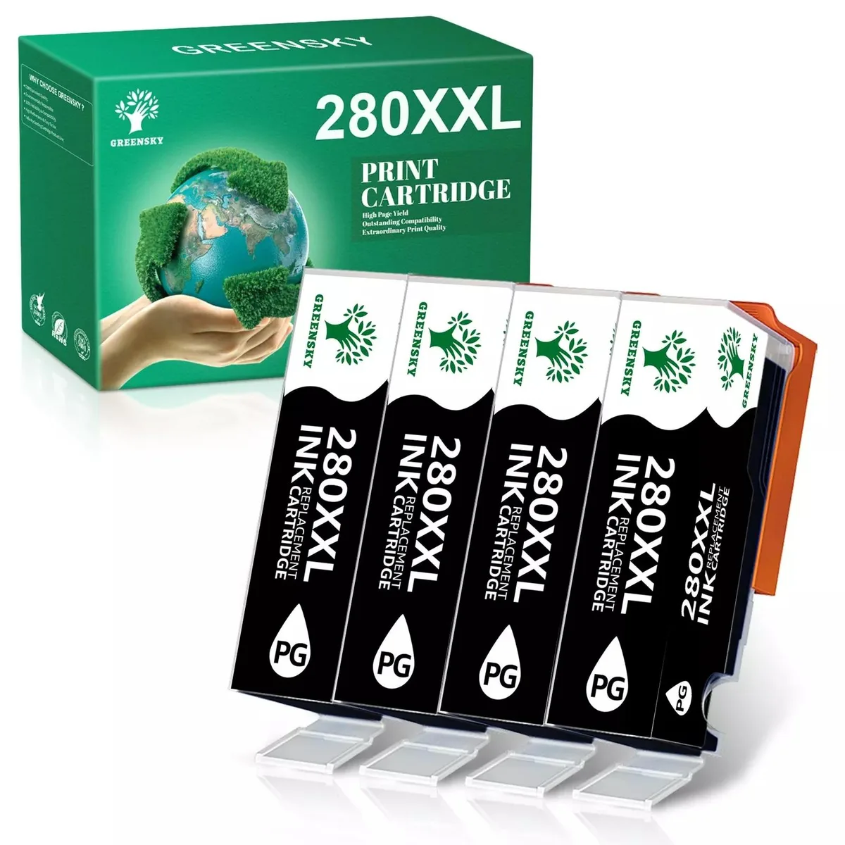 V4ink V4ink PGI-280 XXL 4x Black Ink Cartridges 600 pages — product photo