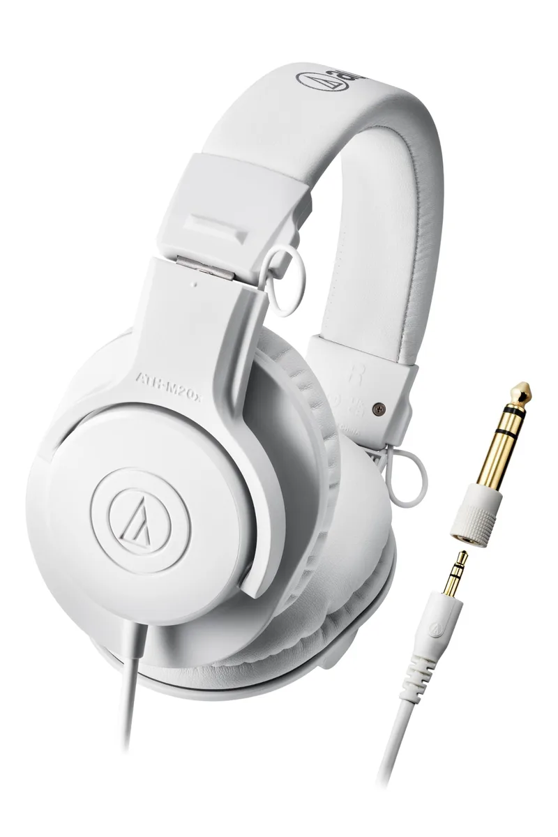 Audio-Technica Audio-Technica ATH-M20XWH White Over-Ear Headphones 40 mm Drivers 47 ohm 96 dB 261 g 3.5 mm Jack — product photo